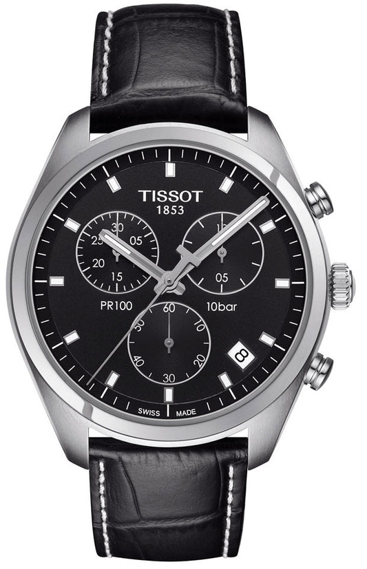 Men’s Tissot PR 100 Chronograph T101.417.16.051.00 Quartz Watch - Zeuskicks