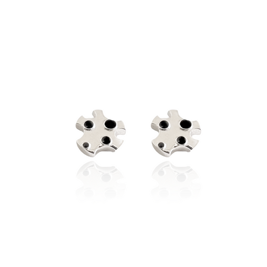 DOTTED STUD - ENAMEL by The Noble Sculptor