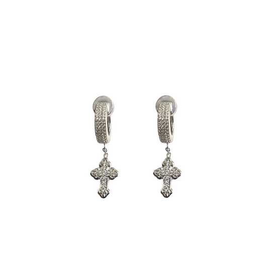 MAGNETIC EAR LOOPS - GREEK CROSS by The Noble Sculptor