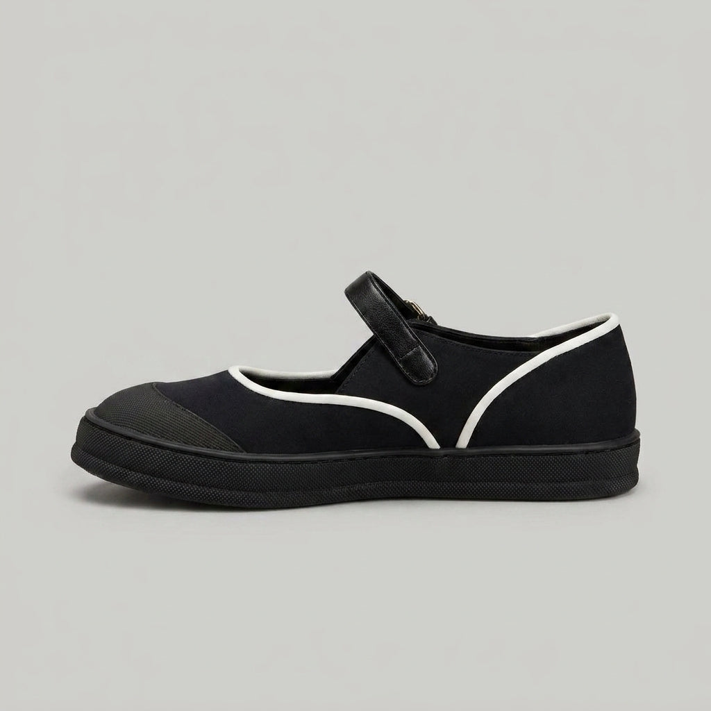 CHANEL Coco Beach 2026 Mary Janes – Black & White Mixed Fibers - Zeuskicks