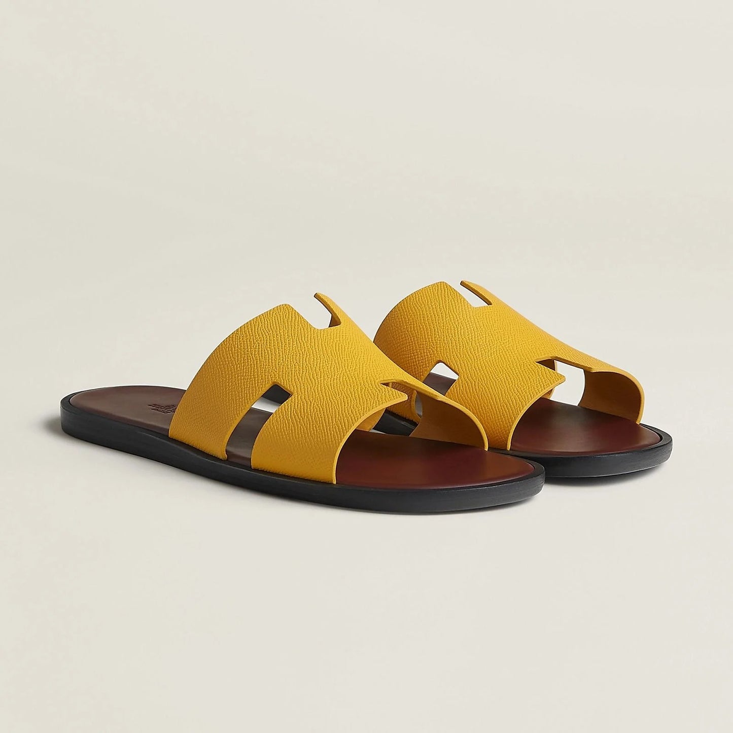 Hermès Izmir Sandals – Jaune Soleil Epsom Calfskin