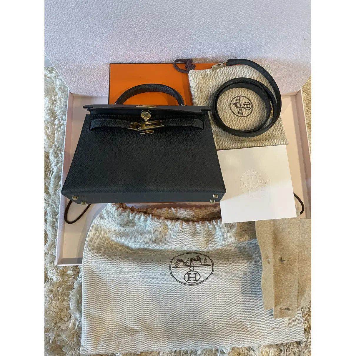 Hermès Kelly Mini Leather Handbag