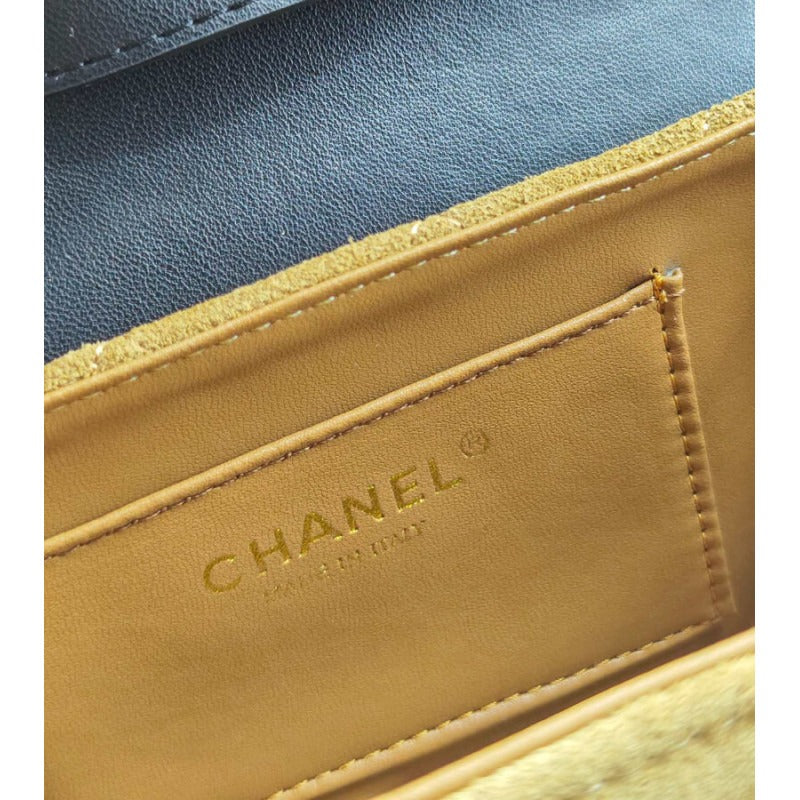 Chanel Mini Flap Bag in Suede 19.5cm – AP4677