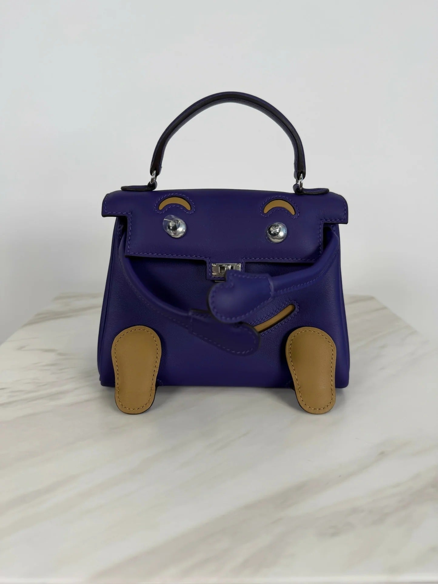 Hermès Kelly Doll – Purple / Dune Swift PHW G 2026