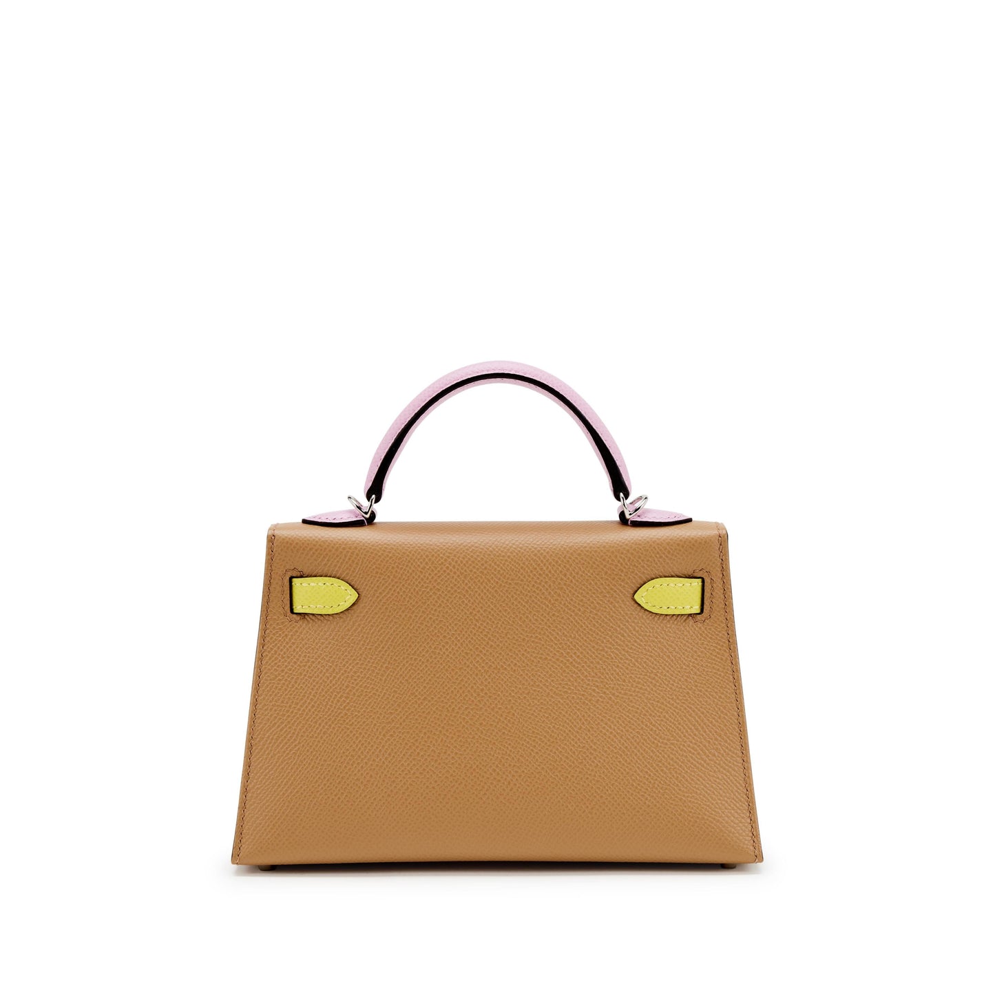Hermès Mini Kelly 20 Tri-Color – Chai, Mauve Sylvestre & Jaune Naples Epsom with Palladium Hardware