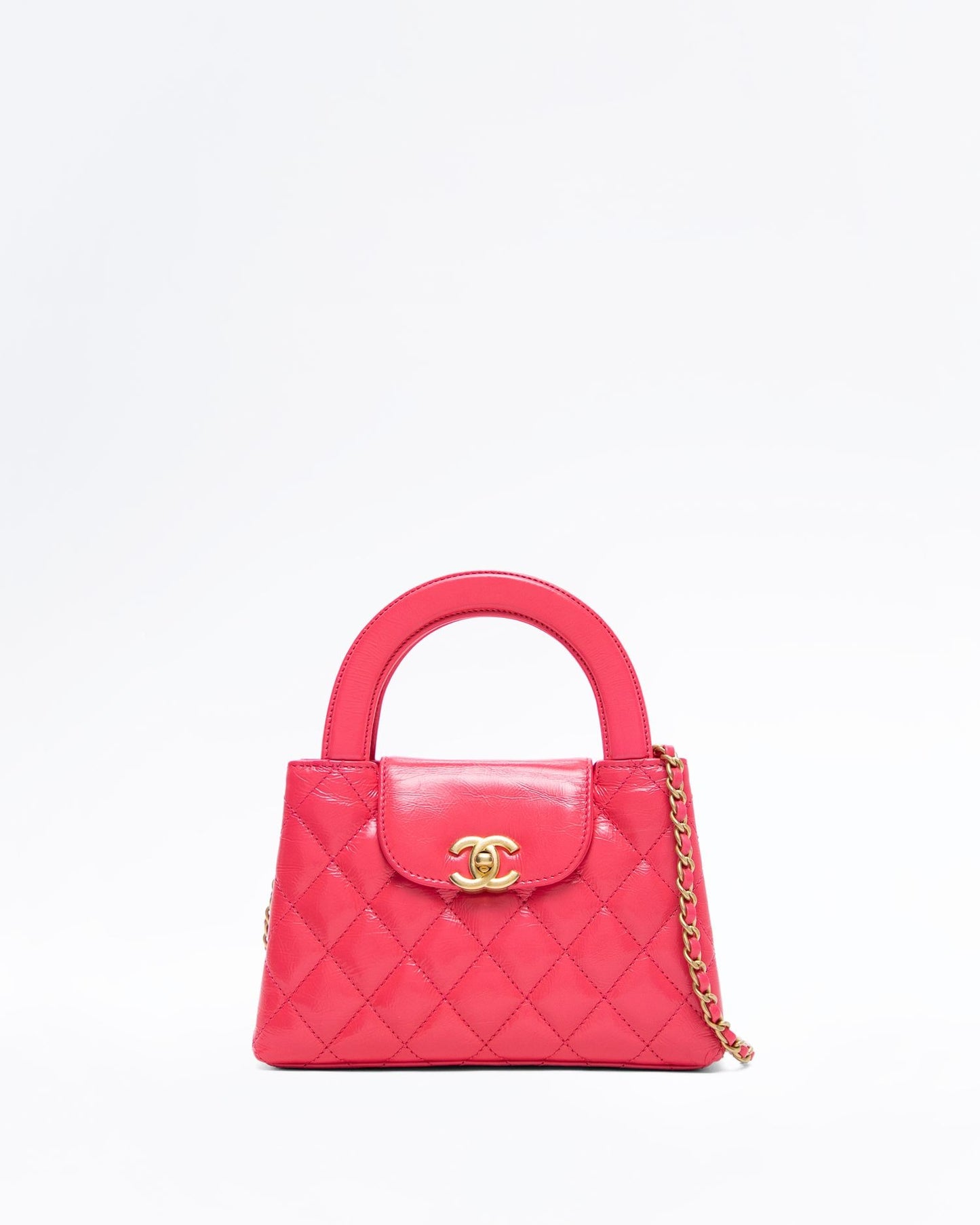 Chanel Kelly Top Handle Nano Shopping Bag – Pink