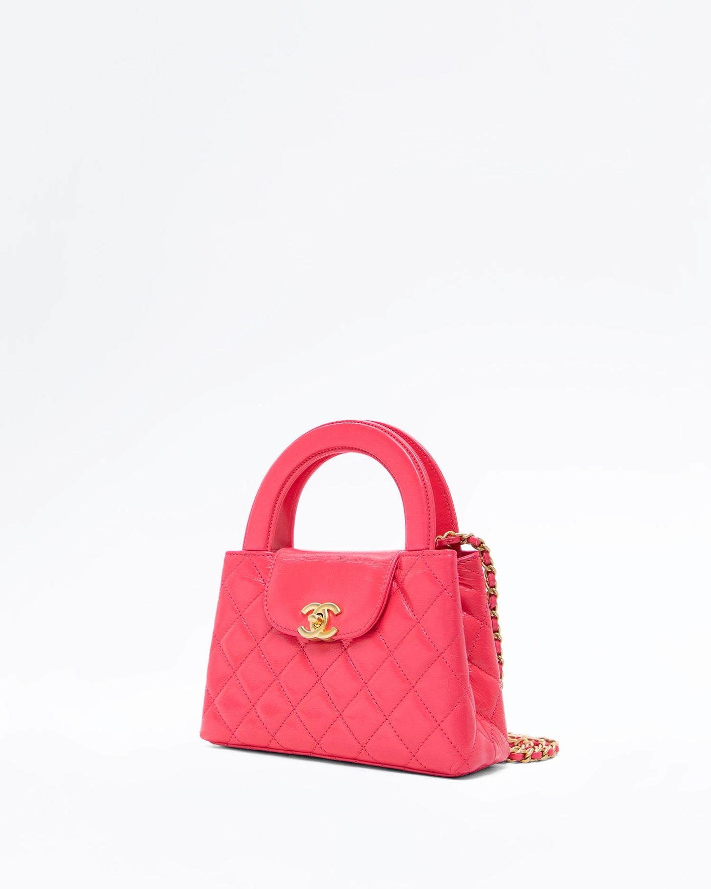 Chanel Kelly Top Handle Nano Shopping Bag – Pink