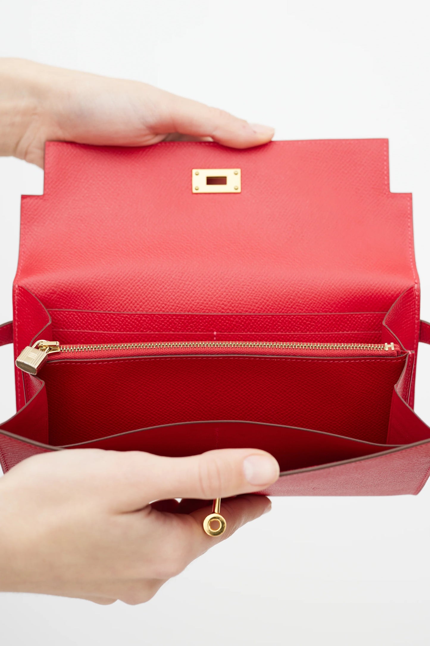 Hermès 2016 Rouge Casaque Epsom Kelly Wallet