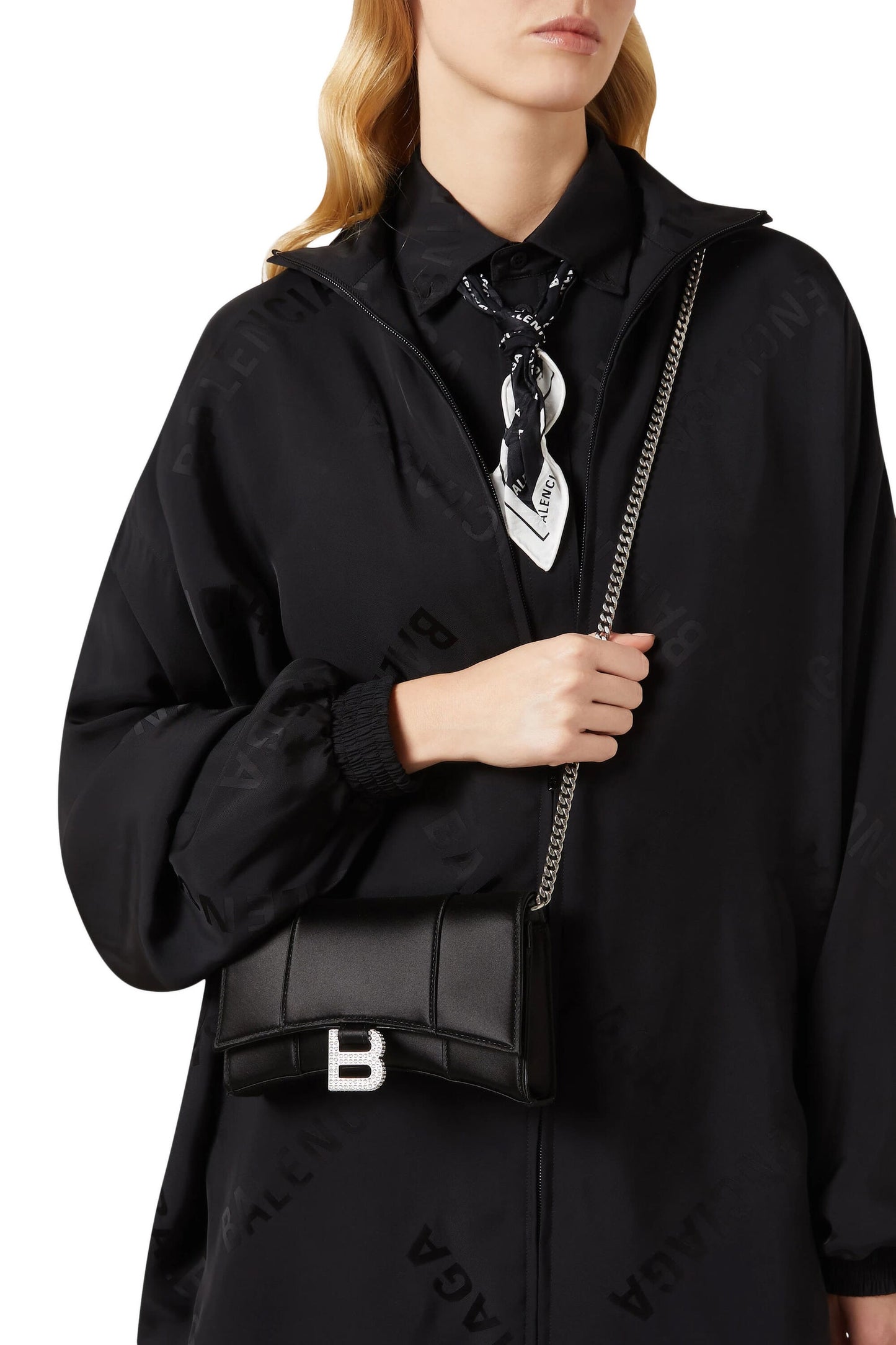 Balenciaga Hourglass Wallet on Chain – Velvet