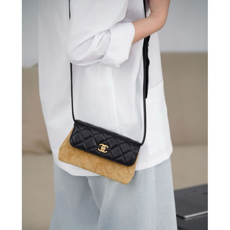 Chanel Mini Flap Bag in Suede 19.5cm – AP4677