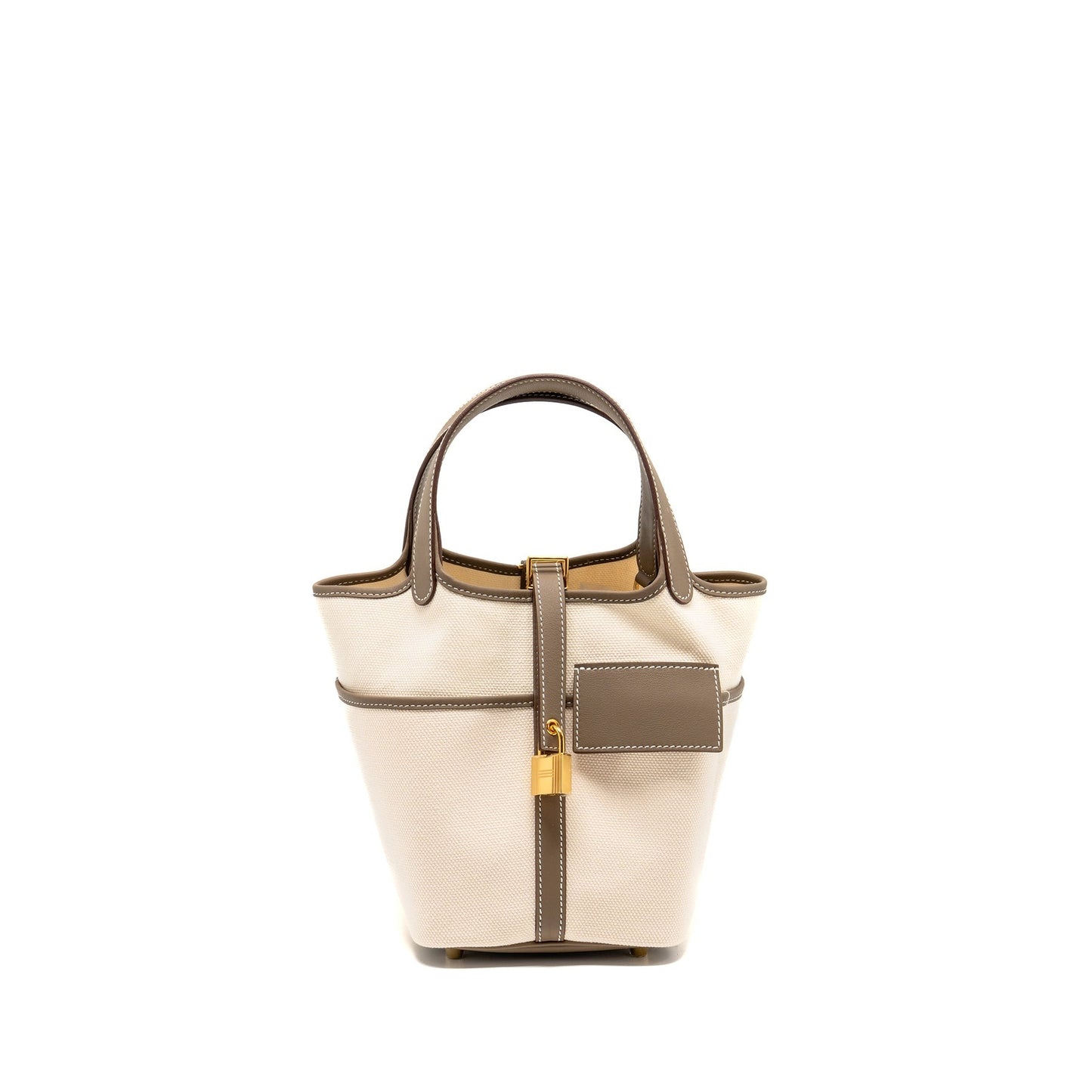 Hermès Cargo Picotin 18 Lock Bag – Ecru / Étoupe GHW