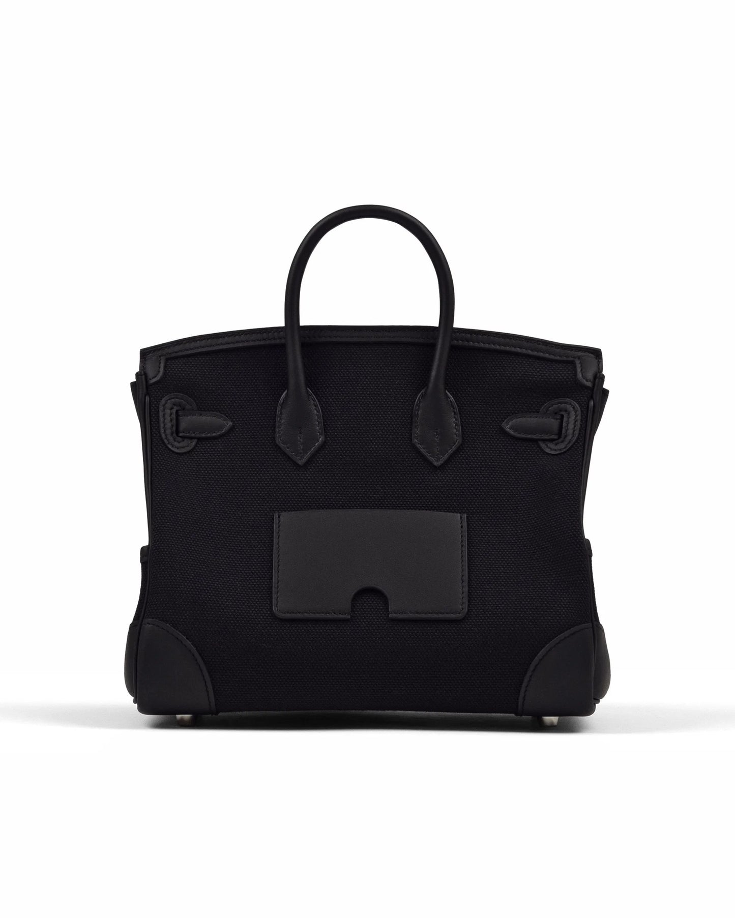 Hermès Birkin 25 Cargo – Black Swift & Bleu Marine Canvas with Palladium Hardware