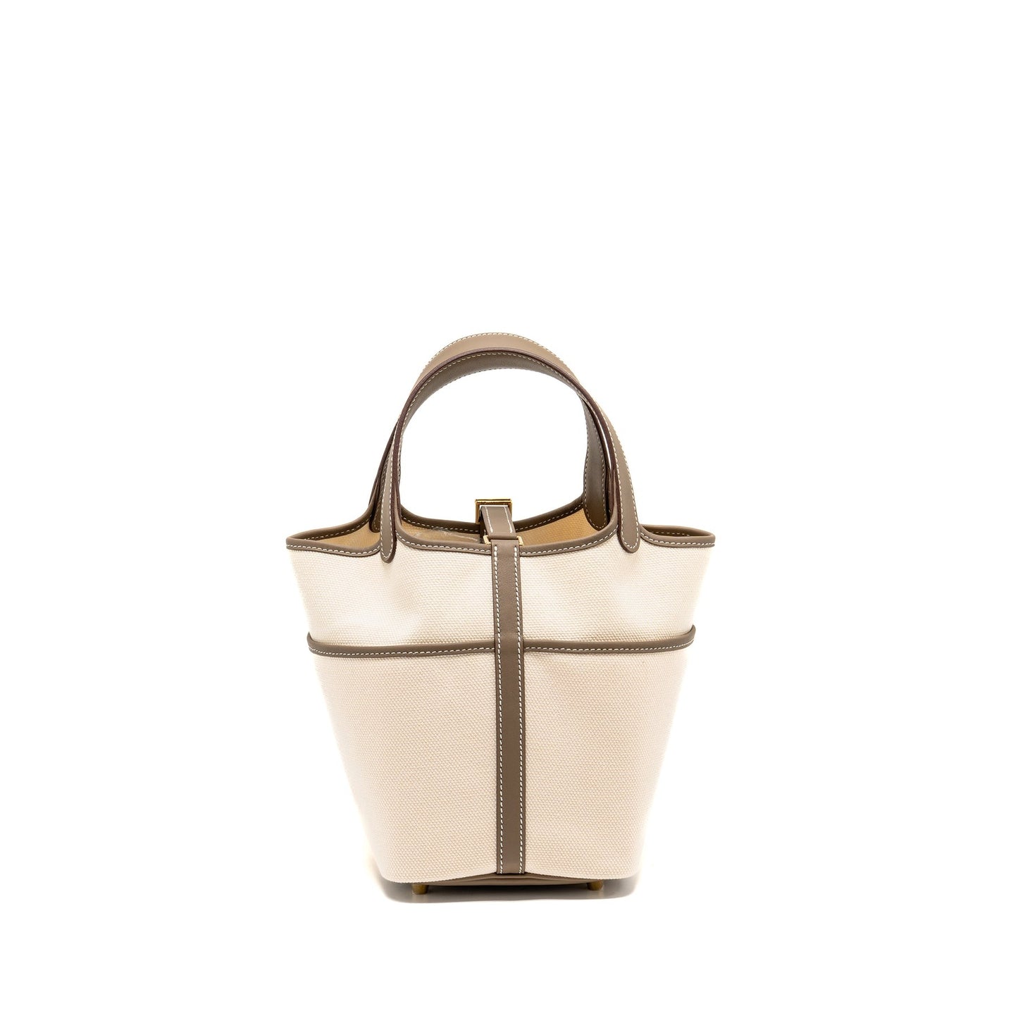 Hermès Cargo Picotin 18 Lock Bag – Ecru / Étoupe GHW