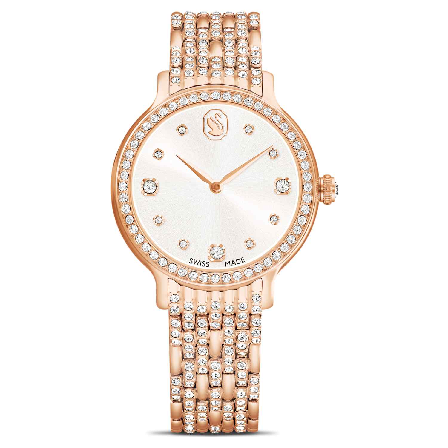 Imber watch, Swiss Made, Metal bracelet, Rose gold tone, Rose gold-tone finish