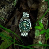 Men’s Seiko 5 Sports Forest Green Sunrise Limited Edition SSK050K1 Automatic GMT Watch