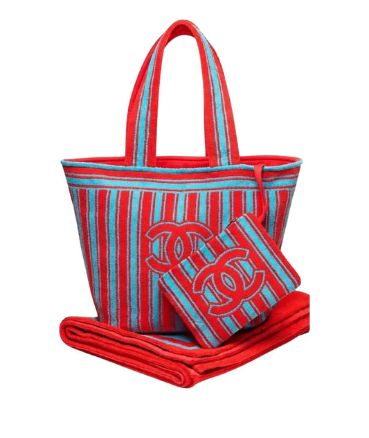 CHANEL Multi-Cotton Beach Bag - Zeuskicks