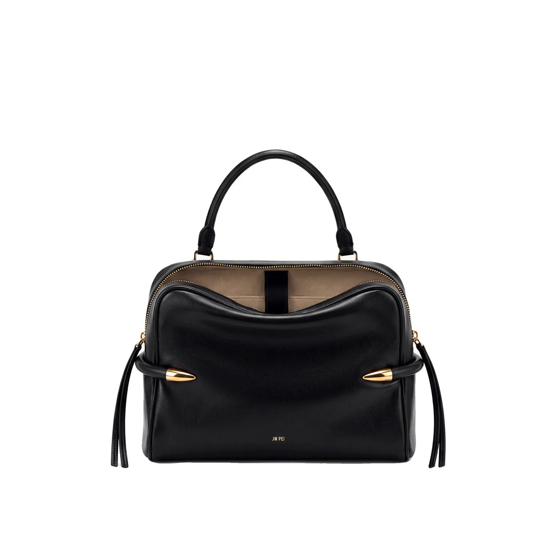 JW PEI Callie Tusk Detail Shoulder Bag - Black by JW PEI