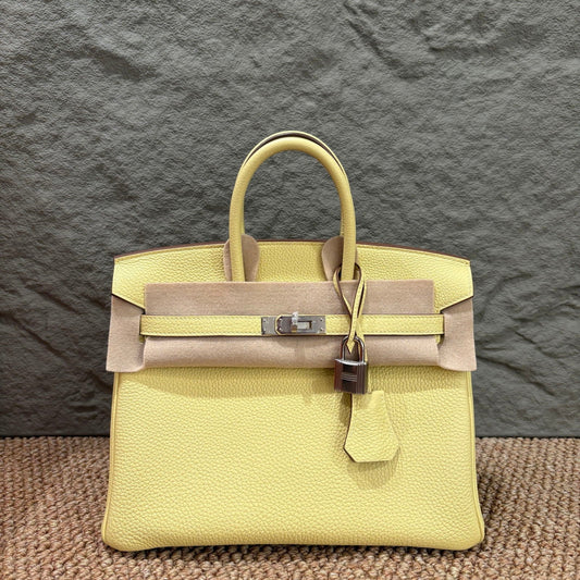 Hermès Birkin Sellier 25 – Epsom Calfskin (Jaune Milton)