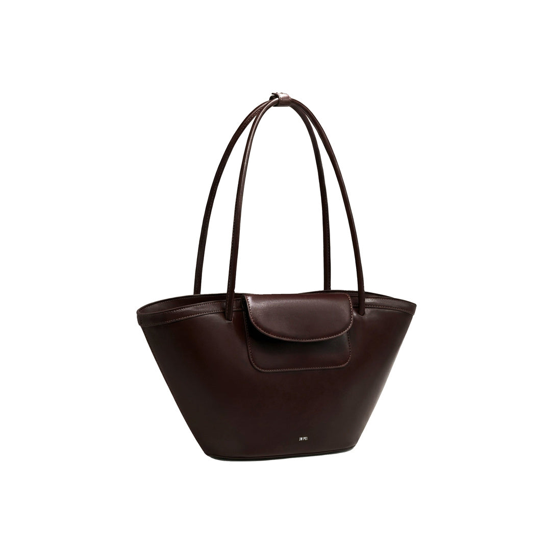 JW PEI Corinne Pocket Tote Bag - Dark Brown by JW PEI