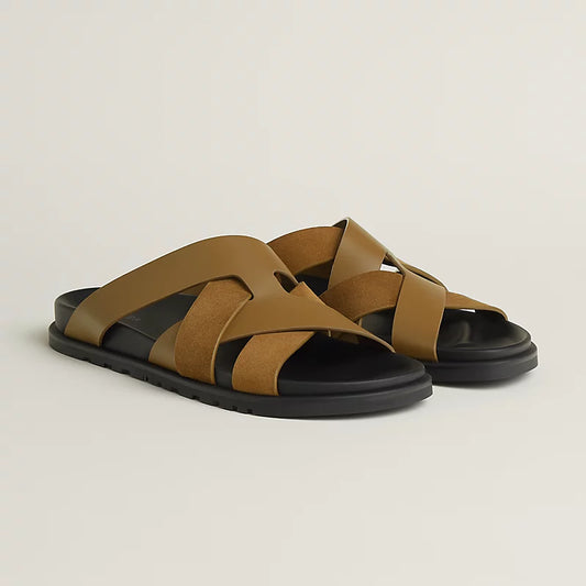 Hermes Kazimir Sandal – Calfskin & Suede Goatskin - Zeuskicks