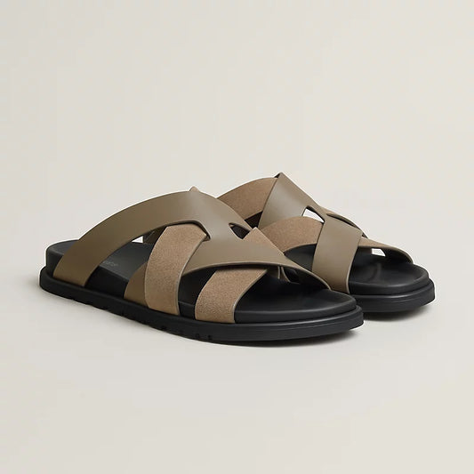 Hermes Kazimir Sandals – Calfskin & Suede Goatskin - Zeuskicks