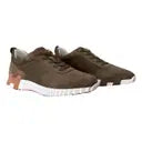 Hermès Bouncing Sneakers – Khaki Ribbed Fabric & Beige H Edition - Zeuskicks