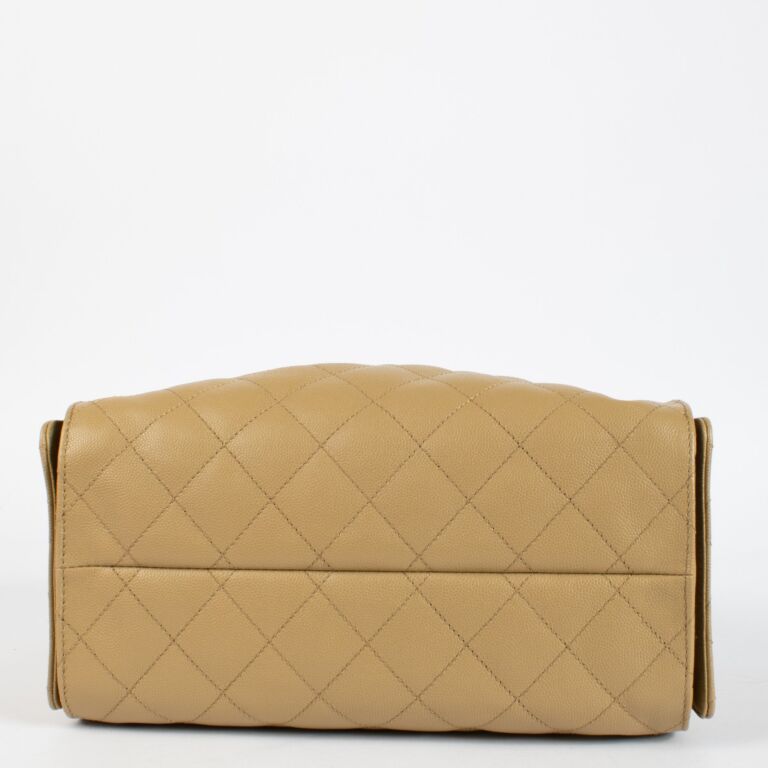 Chanel Beige Caviar Chanel 25 Small Bag - Zeuskicks