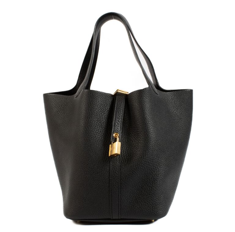 Hermès Picotin Lock 22 – Black Clemence Leather with Gold Hardware (GHW) - Zeuskicks