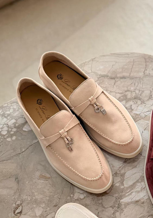 Loro Piana Summer Walk Shoes – Summer Pink Suede Edition