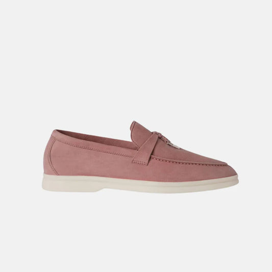 Loro Piana Summer Charms Walk Loafers – Embossed Suede Elegance - Zeuskicks