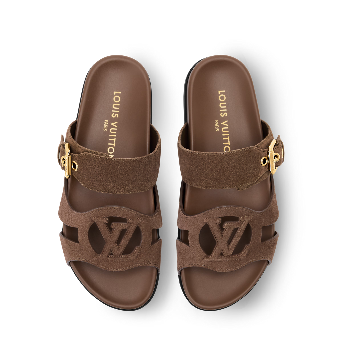 LV Isola Comfort Mule – Suede Calf Leather (Brown) - Zeuskicks