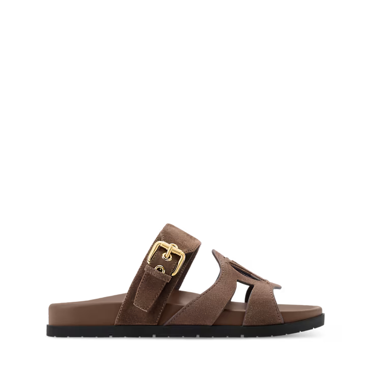 LV Isola Comfort Mule – Suede Calf Leather (Brown) - Zeuskicks