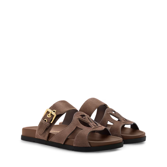 LV Isola Comfort Mule – Suede Calf Leather (Brown)