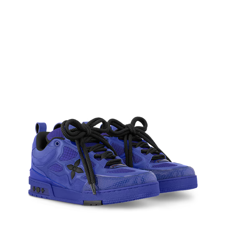 LV Skate Sneaker – Blue (Mix of Materials) - Zeuskicks