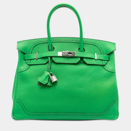 Hermès Birkin Retourne 35 – Green Togo & Swift Leather