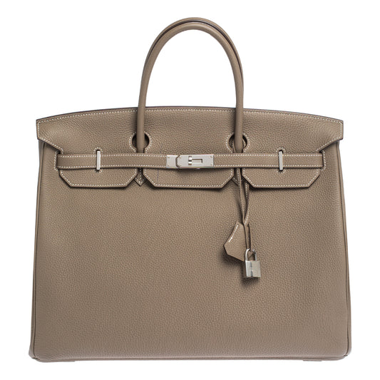 Hermès Birkin 40 – Grey Togo Leather with Silver-Tone Hardware - Zeuskicks