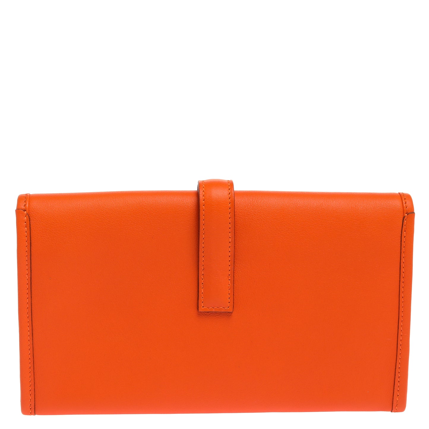 Hermès Elan 29 Jige Clutch – Orange Swift Leather (2013, Silver Hardware)