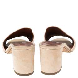 Loro Piana Summer Charms Slide Sandals – Beige Suede Edition