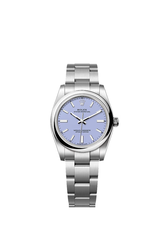 Women’s Rolex Oyster Perpetual 34 124200 – Lavender Dial, Oystersteel