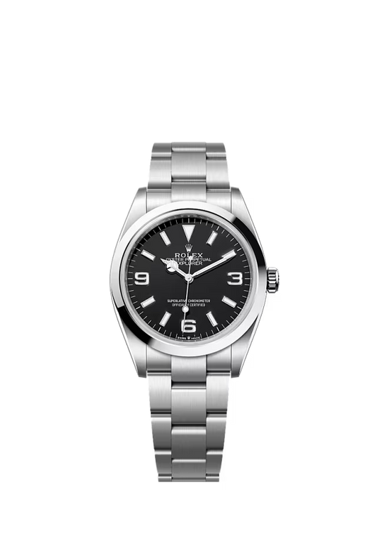 Men’s Rolex Explorer 36 124270 Black Dial Oystersteel Automatic Watch