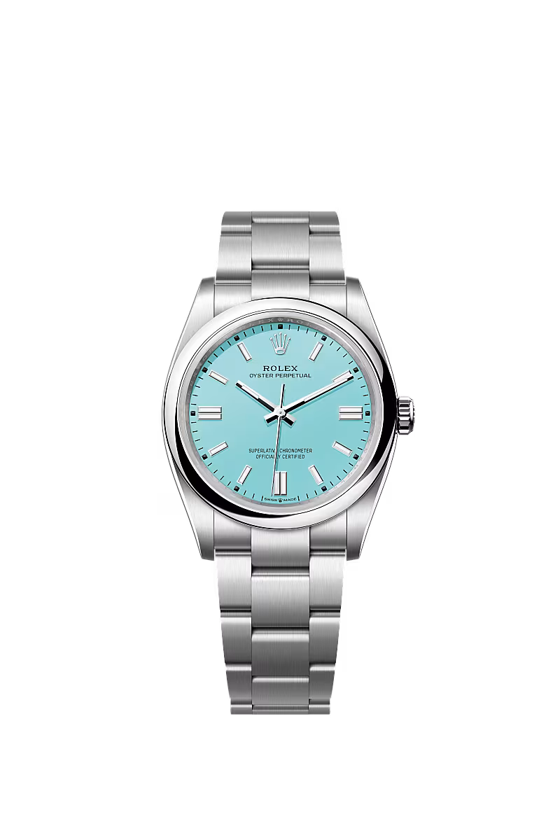 Unisex Rolex Oyster Perpetual 36 126000 – Turquoise Blue Dial, Oystersteel