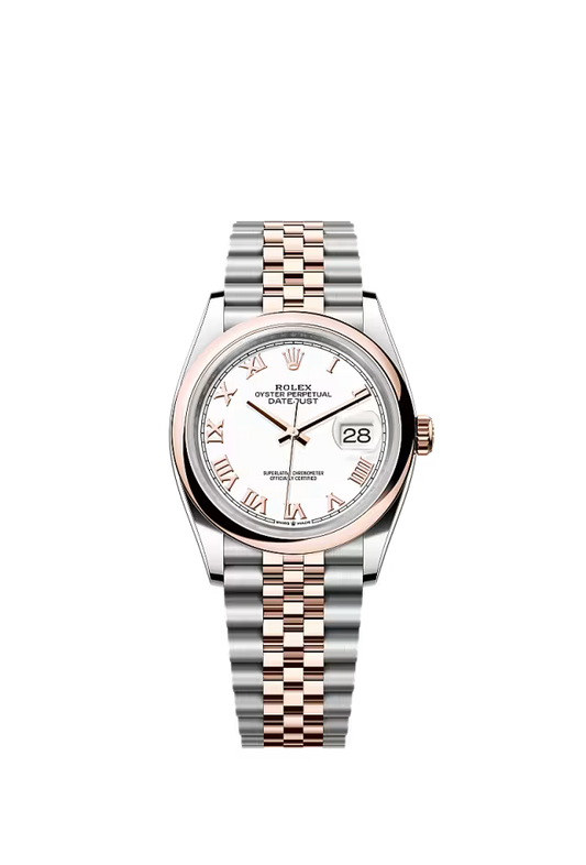 Men’s Rolex Datejust 36 126201 Automatic Watch – White Dial with Jubilee Bracelet