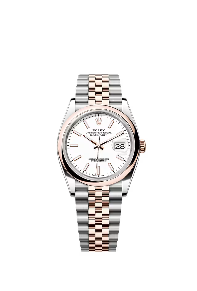 Men’s Rolex Datejust 36 126201 Automatic Watch – White Dial with Jubilee Bracelet