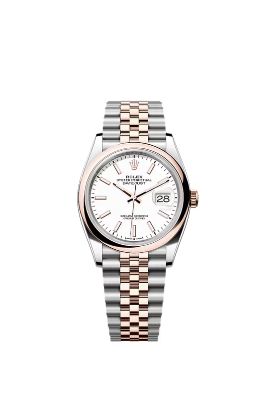 Men’s Rolex Datejust 36 126201 Automatic Watch – White Dial with Jubilee Bracelet