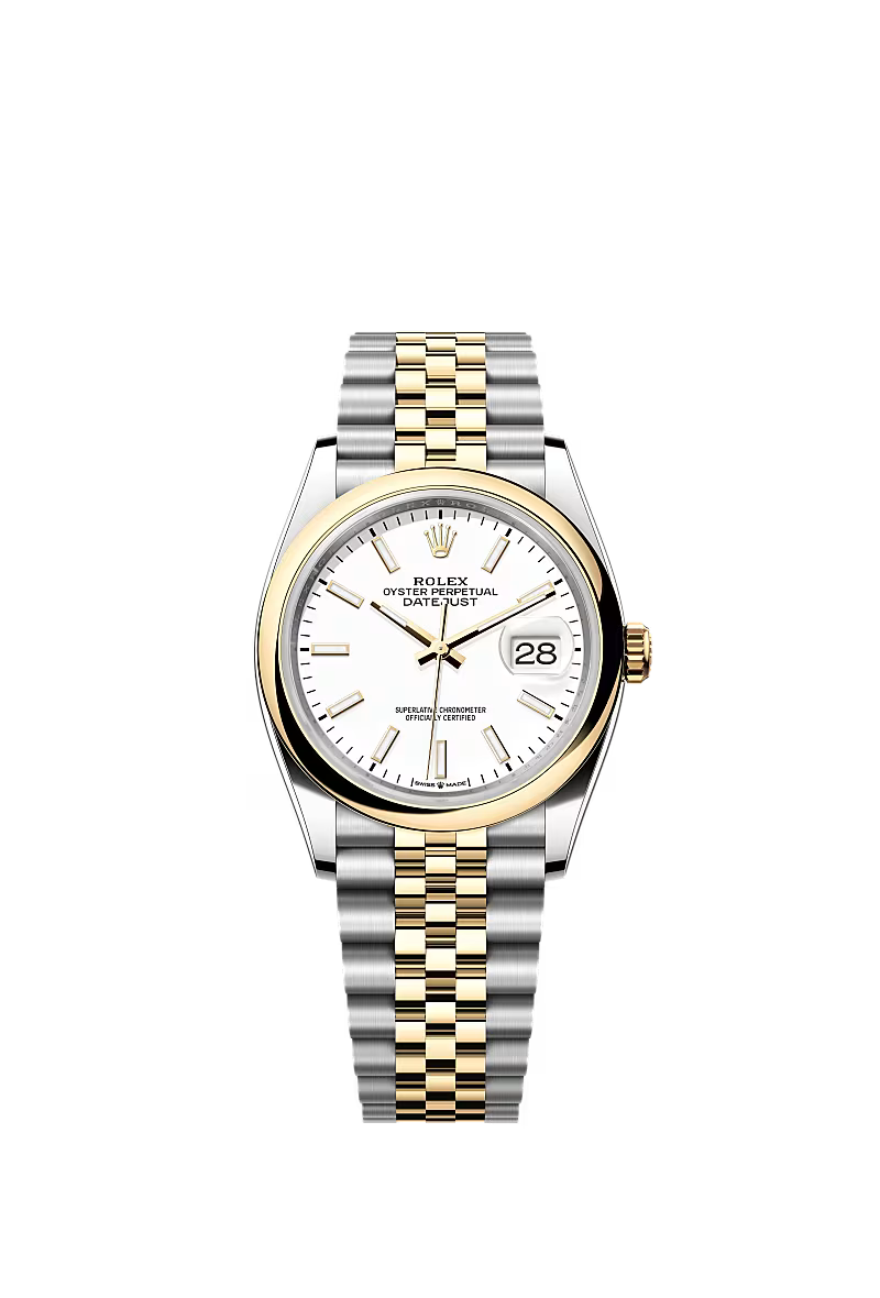 Men’s Rolex Datejust 36 Ref. 126203 – Yellow Rolesor, White Dial, Jubilee Bracelet