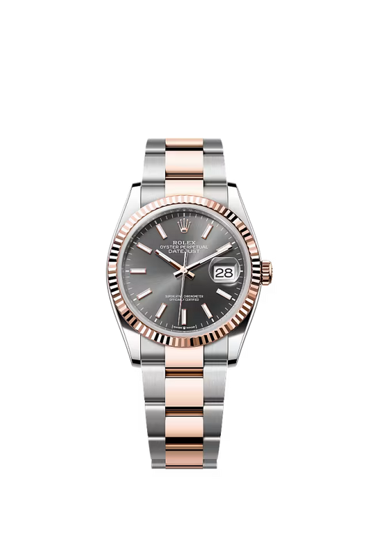 Men’s Rolex Datejust 36 126231 Automatic Watch – Slate Dial with Fluted Bezel