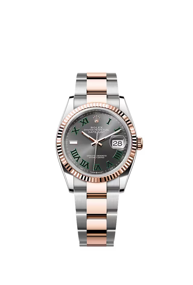 Men’s Rolex Datejust 36 126231 Automatic Watch – Slate Dial with Fluted Bezel