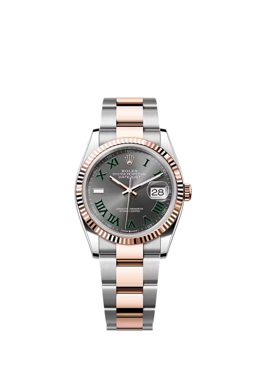 Men’s Rolex Datejust 36 126231 Automatic Watch – Slate Dial with Fluted Bezel