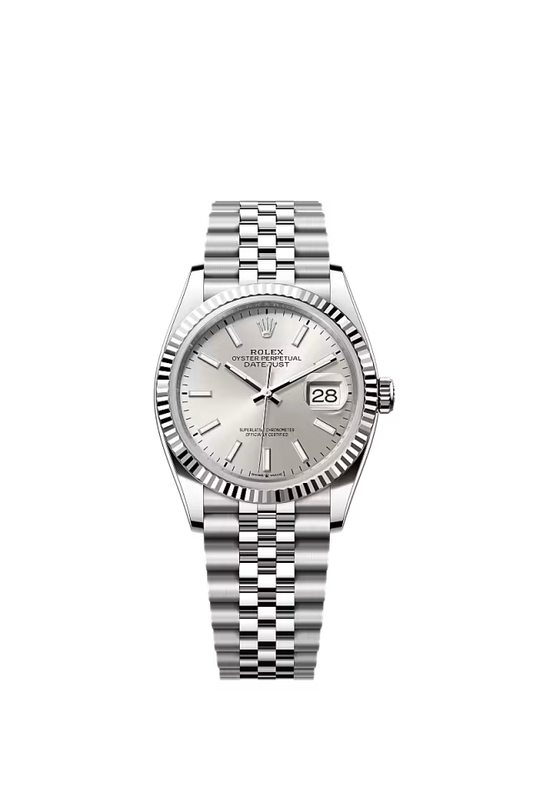 Men’s Rolex Datejust 36 126234 Oystersteel & White Gold Automatic Watch – Silver Dial