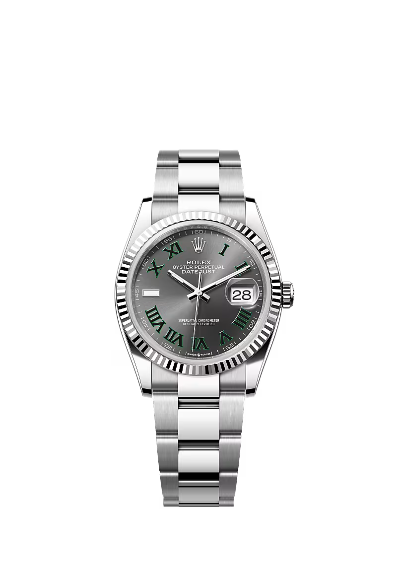 Men’s Datejust 36 Ref. 126234 Automatic Watch in Oystersteel & White Gold (Slate Dial)